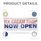 Signmission Ice Cream Shop Now Open, 48 Inch x 120 Inch, Vinyl Banner B-120-30704 - alternate 3