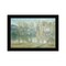 Homeroots Peaceful Tree Line Black Framed Print Wall Art 529627 - alternate 1