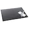 Artistic Desk Pad, Clear Overlay Lift-Top, Built-In Ruler, Black, 19x24 in 41100S - alternate 3