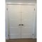 Sartodoors Planum Solid French Double Doors, Planum 0020 White Silk, Wood Solid Panel Frame Trims, Closet Bedr PLANUM0020DD-WS-36 - alternate 1