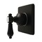 Kingston Brass Single-Handle Six-Way Diverter Valve with Square Trim Kit, Matte Black KS4040BAL - alternate 1