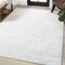 Jonathan Y Porter Geometric Art Deco Fan Pattern High-Low White/Light Gray 3 ft. x 5 ft. Area Rug CAR100B-3 - alternate 2