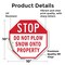 Signmission Stop Do Not Plow Snow onto Property, 10 Inch X 10 Inch, Vinyl Decal OC-D-10-193 - alternate 4