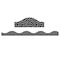 Ashley Productions Magnetic Scallop Border, White Messy Dots on Black, 12 Feet Per Pack, 6PK 11425 - alternate 2