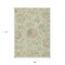 Homeroots 9' X 12' Artichoke Green Mint Green And Taupe Floral Washable Indoor Outdoor Area Rug 589450 - alternate 2