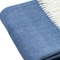 Homeroots 50" X 60" Denim Blue Woven Herringbone Plush Throw Blanket 475724 - alternate 5