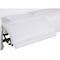 Homeroots 65in White and Black Italian Leather Power Reclining Loveseat 720494 - alternate 5