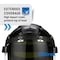 Sellstrom Ratchet Face Shield Assembly, Clear Visor, Polycarbonate, Ratchet Suspension, Anti-Fog Lens, Black S32151 - alternate 2