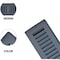 Sierra Grates 4 in. H X 14 in. W 2-Way 45 Degree Louvered, Steel, Granite Grey Toe Space Grille TSG414-GRY - alternate 2
