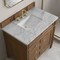 James Martin Vanities Brittany 36" Single Vanity, Pecan w/ 3 CM Carrara Marble Top 655-V36-PCN-3CAR - alternate 3
