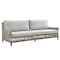 Armen Living Grenada Wicker and Aluminum Outdoor Sofa in Brown with Gray Cushions SETODGDGRBX3 - alternate 2