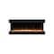 Edendirect 54-in W Black Wall mount LED Flat wall Electric Fireplace with Remote Control Included ZR-TS50 - alternate 1
