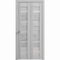 Sartodoors Sliding Closet Bi-fold Doors Grey Solid Core Modern Interior QUADRO4445BF-OAK-56 x 84 (2* 28x84) - alternate 1