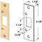 Defender Security Deadbolt Strike, 4-7/8 in L, 1-1/8 in W, Steel, Brass E2432 - alternate 2
