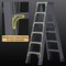Wrightmaster 5.7 ft. Aluminum Step Ladder, 9 ft. Reach w/Double-Reinforced Pedal, 300 lb. Capacity ZoroHRZJ6B - alternate 5