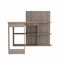Homeroots 48" Light Gray L Shape Computer Desk 403796 - alternate 1