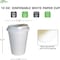 Ecoquality 12oz White Hot Drink Coffee Cups with White Dome Lids - For Coffee Shops, and Latte, 100PK EQ12WHTPCWDL-100 - alternate 2