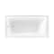 Kingston Brass 60-Inch Acrylic Rectangular 3-Wall Alcove Tub Combo with Waste and Overflow Drain, Left Hand Drain CVTDE603122L1 - alternate 2