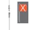 Safetywhips Warning Whip Heavy Duty Whip with Flag, White Whip, Orange Flag, White Reflective X, 96 Length SW08QD2-XW - alternate 4