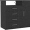 Homeroots 36" Black Four Drawer Combo Dresser 544043 - alternate 4