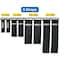 Grizzly Supply Stretch Cinch Strap, 6, 9, 12, 18 in L, 1, 1.5, 2 in W, Hook and Loop Closure, Reusable, Black, 8PK GS-HLSTR6x9x12x18-0 - alternate 4