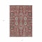 Homeroots 5' X 8' Red Beige And Charcoal Oriental Washable Indoor Outdoor Area Rug 582129 - alternate 3