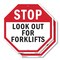 Signmission Stop Look Out for Forklifts, 10 inch X 10 inch, Aluminum Metal Signs, 2PK OC-A-2PACK-10-57 - alternate 1