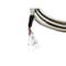 Compucableplususa 5FT DB9 Male to Bare Wire RS232 Pigtail - 28AWG Shielded Metal Armored Open End Cable DBC-9MWA-05 - alternate 2