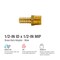 Proline Series Brass 1/2-in BARB x 1/2-in MIP Male Adapter BHB-385NLB - alternate 3