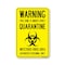 Signmission PSA Warning This Zone Is Under Strict Quarantine 24in X 18in Wall Graphic, OS-NS-RD-1824-25445 OS-NS-RD-1824-25445 - alternate 1