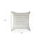 Homeroots Set of Four 18" X 18" Green Beach Chevron Cotton Zippered Pillow, 4PK 535283 - alternate 2