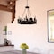 Vaxcel Acadia 2-Light Rustic Wildlife Pendant, Bronze, LED Night Light, Deer Bear Motif, 13.25-In. H0329 - alternate 5