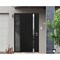 Vdomdoors Steel Door Cynex 6777 Black Sidelight Exterior Window Stainless Inserts Single Modern Painted-W36+1 CYNEX6777EXD-BLK-W36+12 x H80-Left-hand Outswing - alternate 5