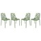 Leisuremod Modern Devon Aluminum Chair, Khaki Green, 4PK DC23G4 - alternate 1
