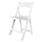 Chivari White Resin Folding Chair, Supports 500 lbs CFRW2-CX-T - alternate 6