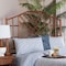Bali & Pari Kachiri Marbled Tortoise Natural Rattan Headboard - Handcrafted Boho Style Bedroom Backdrop, Queen 269-14696-ZORO - alternate 2