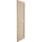 Ekena Millwork Rustic Two Equal Louver Riverwood Faux Wood Shutters (Per Pair), Primed Tan, 18"W x 42"H SHULV18X42RWPR - alternate 5
