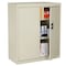 Sandusky Lee Storage Cabinet, 36 in H, 36 in W, 18 in D, Recessed, Keyed, Putty, 2 Shelves EA2R361836-07 - alternate 5