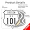Signmission Oregon Route Marker Shield Sign Us 101, 4 inch X 4 inch, Vinyl Decal, 5PK SHI-D-5PACK-4-427 - alternate 3