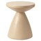 Leisuremod Dune 17 in Round Fiberstone Side Table, Pedestal Base, Weatherproof, Fully Assembled DST17BG - alternate 7