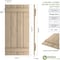 Ekena Millwork Rustic Four Board Joined Board-n-Batten Rough Sawn Faux Wood Shutters, 22W x 46H, PR SHUBJS22X46RSPR - alternate 8
