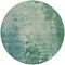 Homeroots 8' Emerald Round Abstract Washable Indoor Outdoor Area Rug 608234 - alternate 4