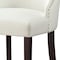 Homeroots Set of Two Tufted White And Espresso Upholstered Faux Leather Dining Side Chairs 543536 - alternate 8