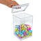 Azar Displays Square Candy Bin with Acrylic Lid - 0.75 Gallon Airtight Food Storage 400431 - alternate 5