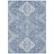 Homeroots 8' X 10' Navy Blue And Denim Blue Medallion Washable Indoor Outdoor Area Rug 589035 - alternate 4