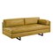 Homeroots 74" Mustard Top Grain Leather Sofa With Black Legs 491347 - alternate 4