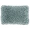 Homeroots 14" X 20" Celadon Shag Lumbar Throw Pillow 527973 - alternate 4