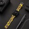 Elegani Alligator-Embossed Leather Band Compatible with Apple Watch 40mm, Yellow, Rose Gold Buckle LAT5-YLW-RGD-40 - alternate 3