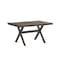 Homeroots 59" Gray Wood Trestle Base Dining Table 630373 - alternate 3