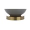 Jonathan Y Gradient 25" Ceramic/Brass LED Table Lamp, White/Grey JYL3019B - alternate 3